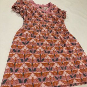 Tea Dress Girls Floral Buttery Pink Short Sleeve 3